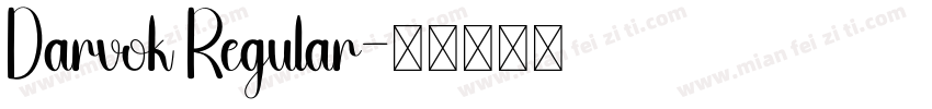 Darvok Regular字体转换